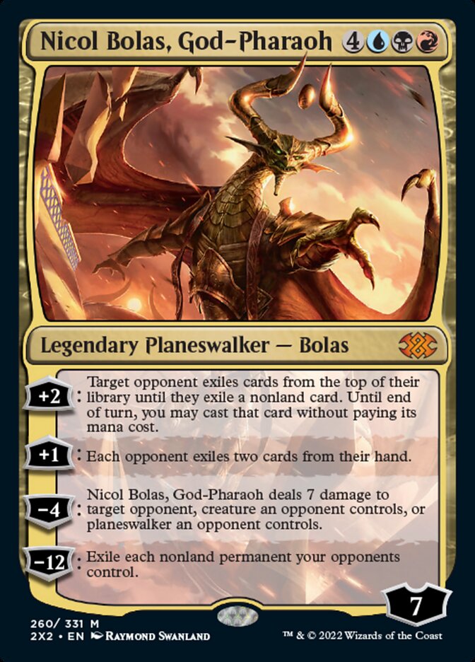 Nicol Bolas, God-Pharaoh [Double Masters 2022] MTG Single Magic: The Gathering    | Red Claw Gaming