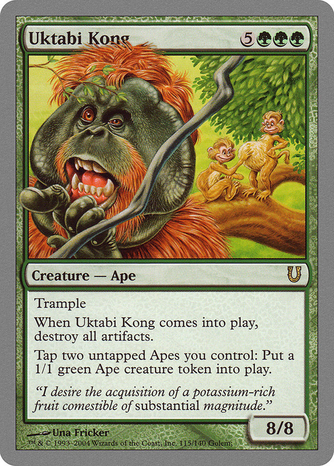 Uktabi Kong [Unhinged] MTG Single Magic: The Gathering | Red Claw Gaming
