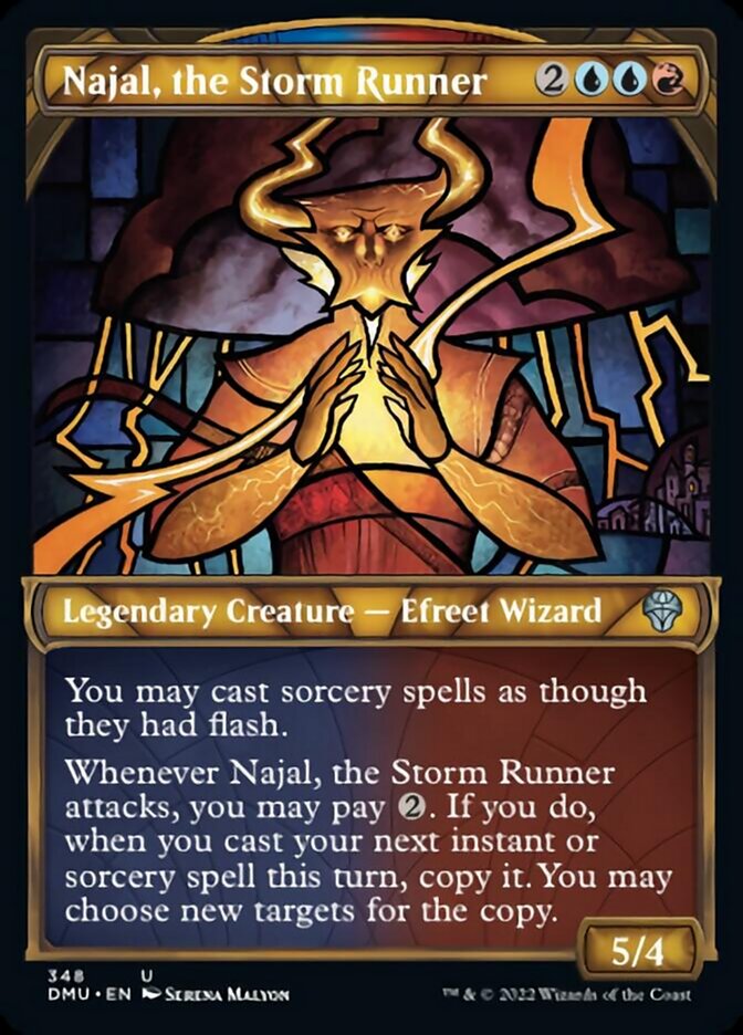 Najal, the Storm Runner (Showcase Textured) [Dominaria United] MTG Single Magic: The Gathering | Red Claw Gaming