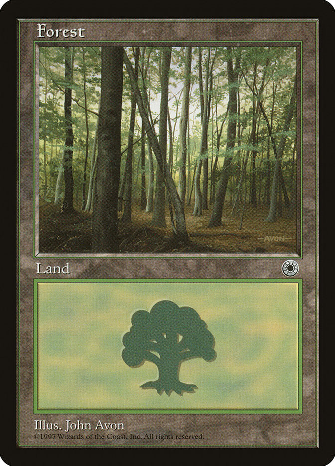 Forest (Brown Signature) [Portal] MTG Single Magic: The Gathering | Red Claw Gaming
