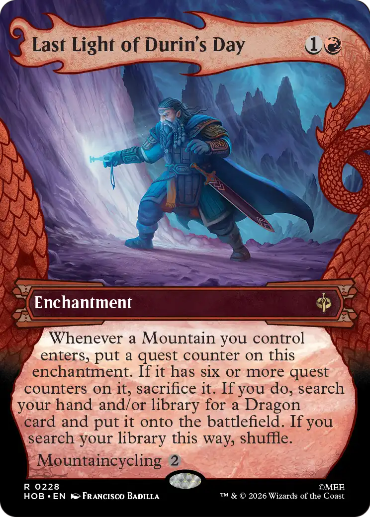 Last Light of Durin's Day (Showcase) [The Hobbit] MTG Single Magic: The Gathering | Red Claw Gaming