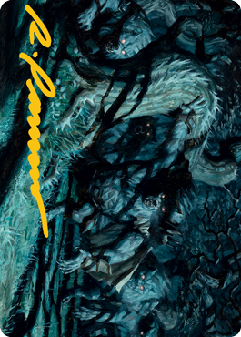 Unnatural Moonrise Art Card (Gold-Stamped Signature) [Innistrad: Midnight Hunt Art Series] MTG Single Magic: The Gathering | Red Claw Gaming