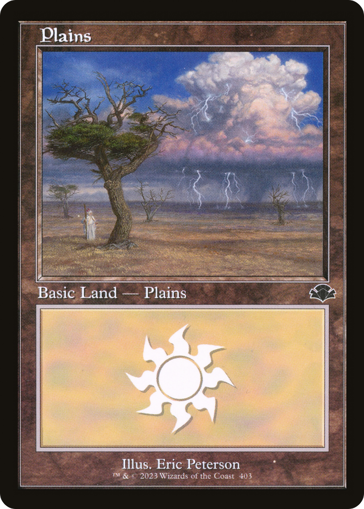 Plains (403) (Retro) [Dominaria Remastered] MTG Single Magic: The Gathering | Red Claw Gaming