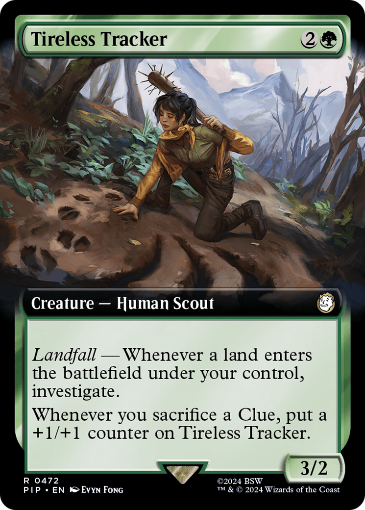 Tireless Tracker (Extended Art) [Fallout] MTG Single Magic: The Gathering | Red Claw Gaming