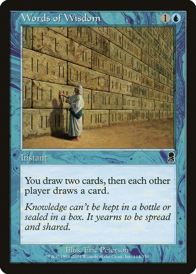 Words of Wisdom [Odyssey] MTG Single Magic: The Gathering | Red Claw Gaming