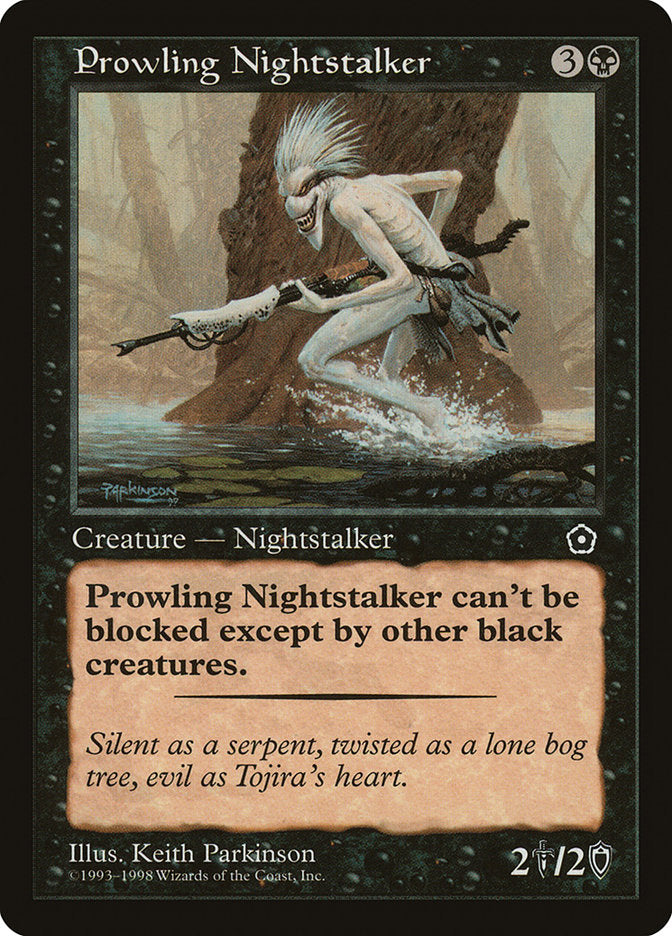 Prowling Nightstalker [Portal Second Age] MTG Single Magic: The Gathering | Red Claw Gaming