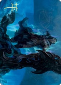 Cosima, God of the Voyage Art Card (Gold-Stamped Signature) [Kaldheim Art Series] MTG Single Magic: The Gathering | Red Claw Gaming