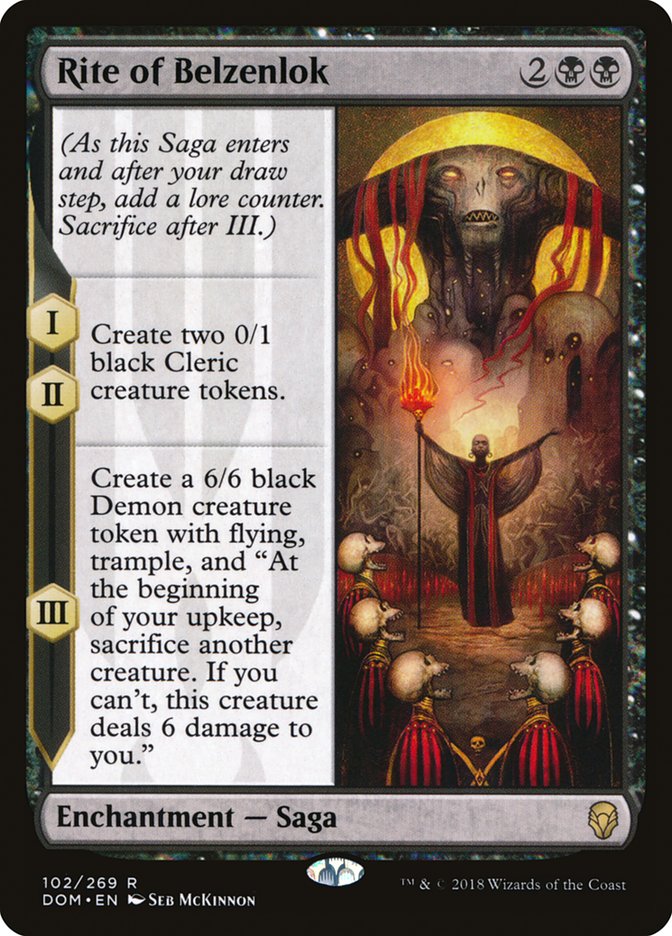 Rite of Belzenlok [Dominaria] MTG Single Magic: The Gathering | Red Claw Gaming