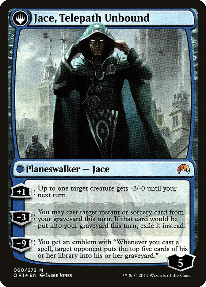 Jace, Vryn's Prodigy // Jace, Telepath Unbound [Magic Origins Prerelease Promos] MTG Single Magic: The Gathering | Red Claw Gaming