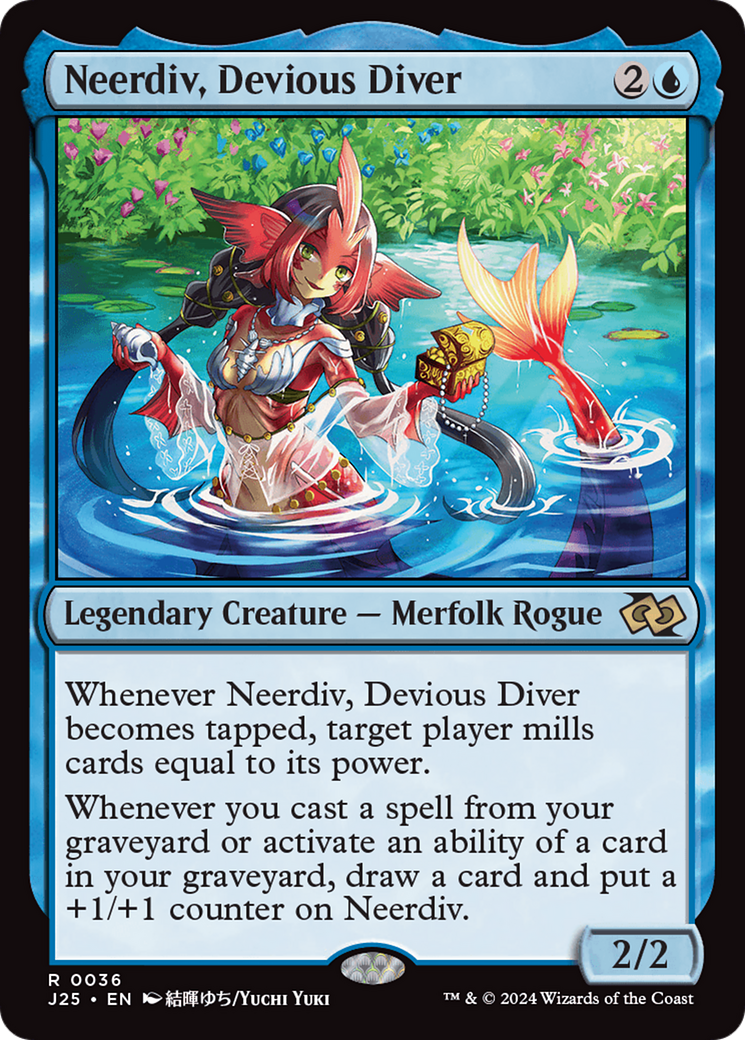 Neerdiv, Devious Diver (Anime) [Foundations Jumpstart] MTG Single Magic: The Gathering | Red Claw Gaming