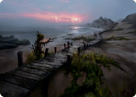 Deserted Beach Art Card [Innistrad: Midnight Hunt Art Series] MTG Single Magic: The Gathering | Red Claw Gaming