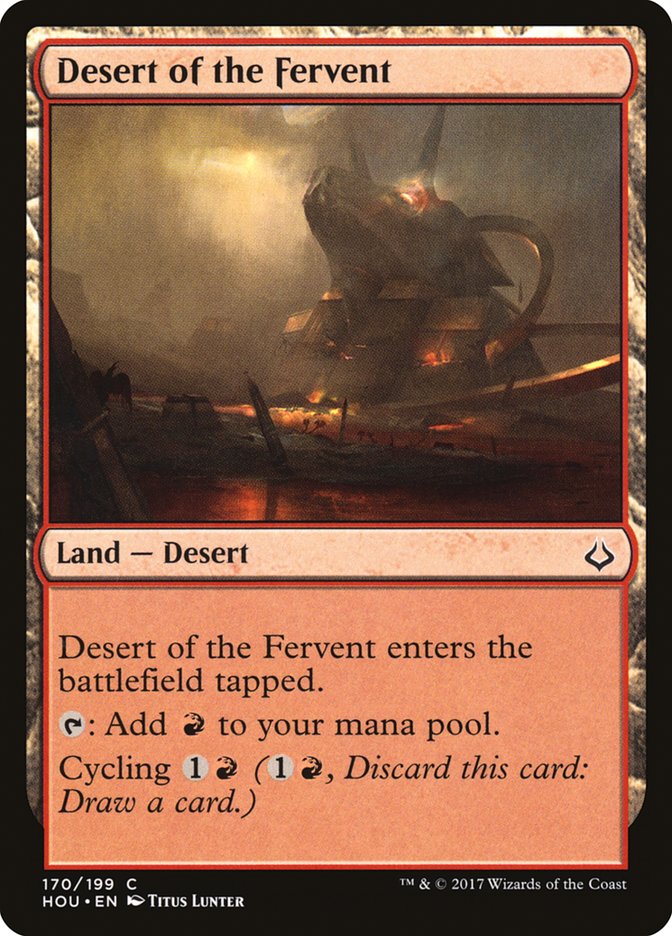 Desert of the Fervent [Hour of Devastation] MTG Single Magic: The Gathering | Red Claw Gaming