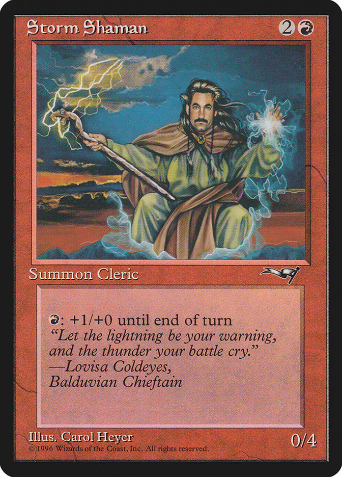 Storm Shaman (Male) [Alliances] MTG Single Magic: The Gathering | Red Claw Gaming