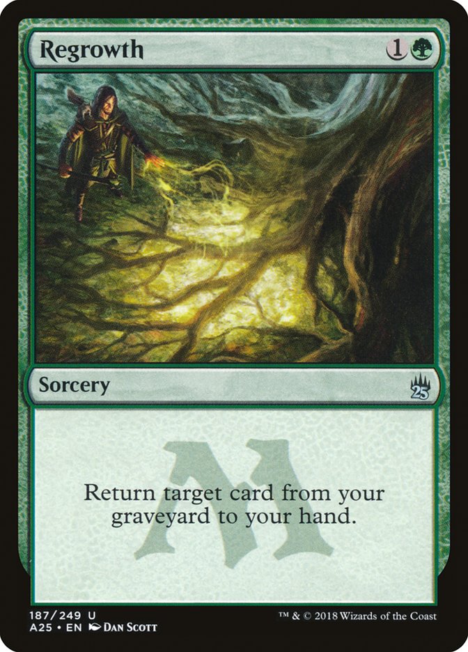 Regrowth [Masters 25] MTG Single Magic: The Gathering | Red Claw Gaming