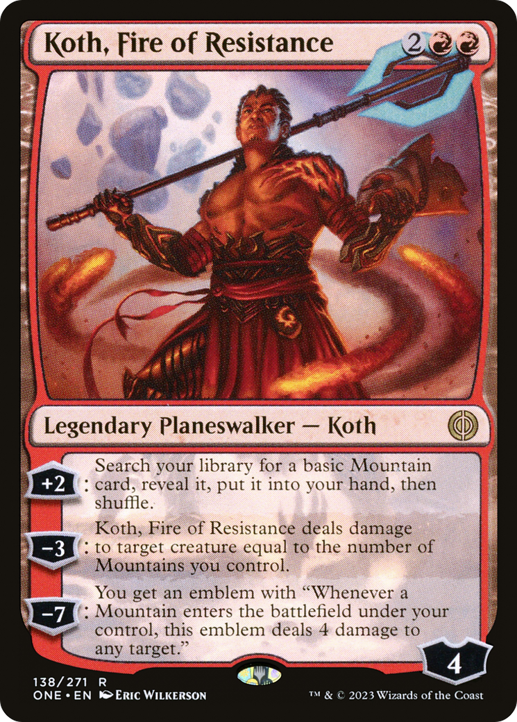 Koth, Fire of Resistance [Phyrexia: All Will Be One] MTG Single Magic: The Gathering | Red Claw Gaming