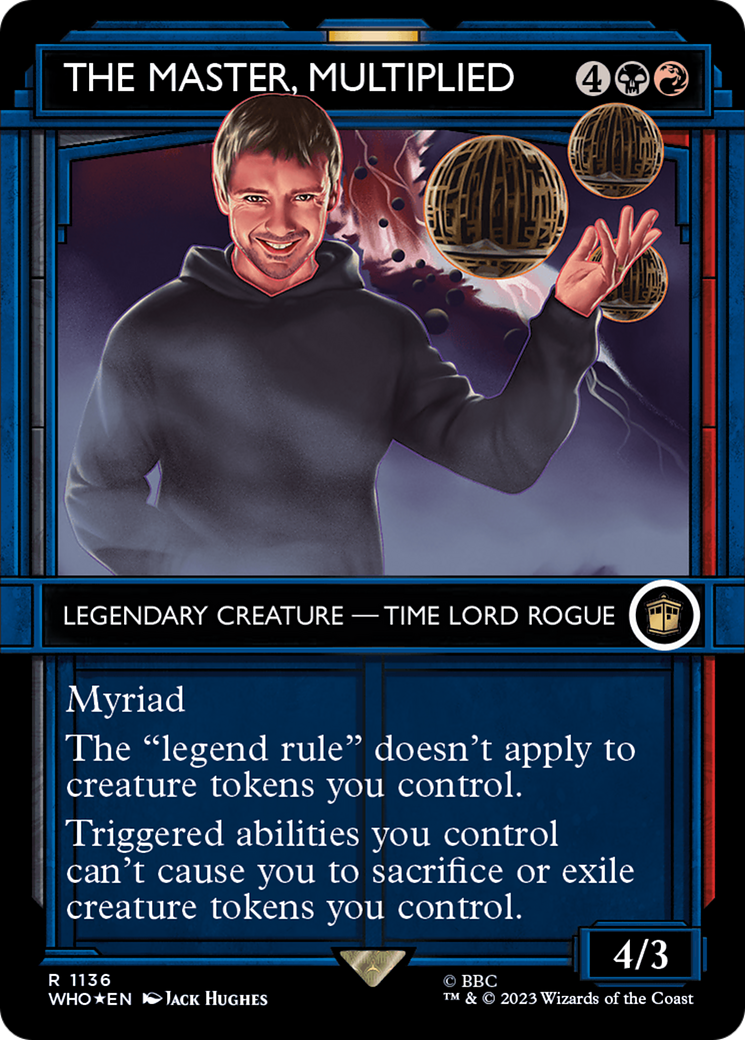 The Master, Multiplied (Showcase) (Surge Foil) [Doctor Who] MTG Single Magic: The Gathering | Red Claw Gaming