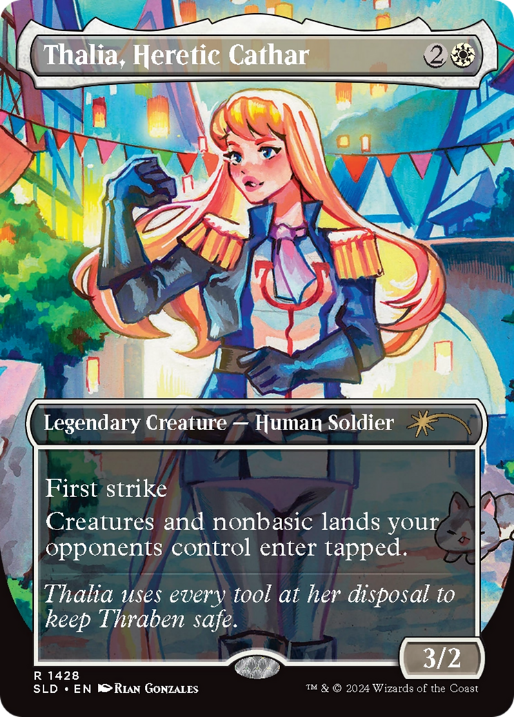 Thalia, Heretic Cathar (Rainbow Foil) [Secret Lair Drop Series] MTG Single Magic: The Gathering | Red Claw Gaming