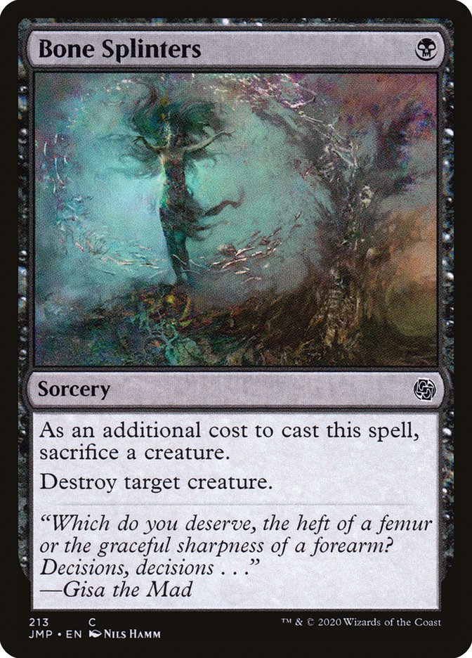 Bone Splinters [Jumpstart] MTG Single Magic: The Gathering | Red Claw Gaming