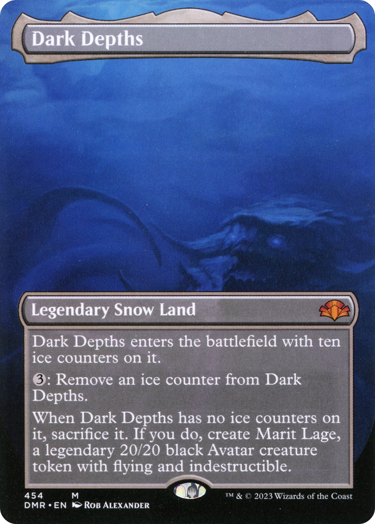 Dark Depths (Borderless Alternate Art) [Dominaria Remastered] MTG Single Magic: The Gathering | Red Claw Gaming