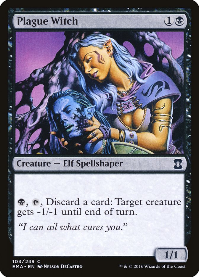 Plague Witch [Eternal Masters] MTG Single Magic: The Gathering | Red Claw Gaming