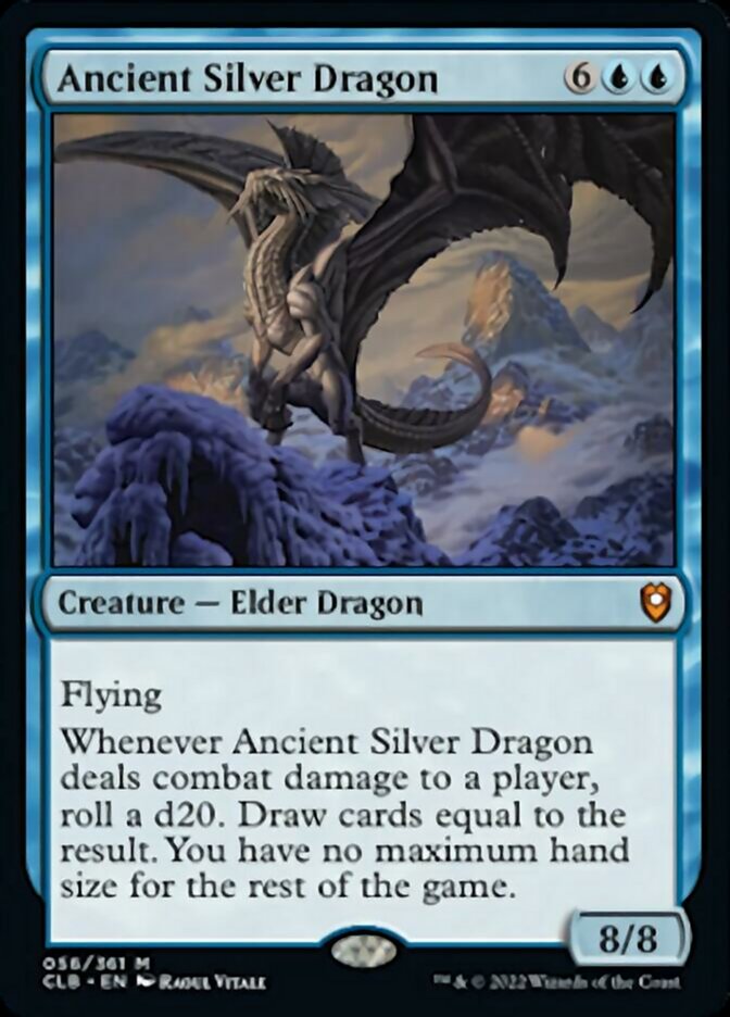 Ancient Silver Dragon [Commander Legends: Battle for Baldur's Gate] MTG Single Magic: The Gathering | Red Claw Gaming