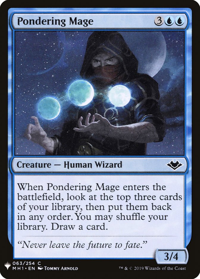 Pondering Mage [Mystery Booster] MTG Single Magic: The Gathering | Red Claw Gaming