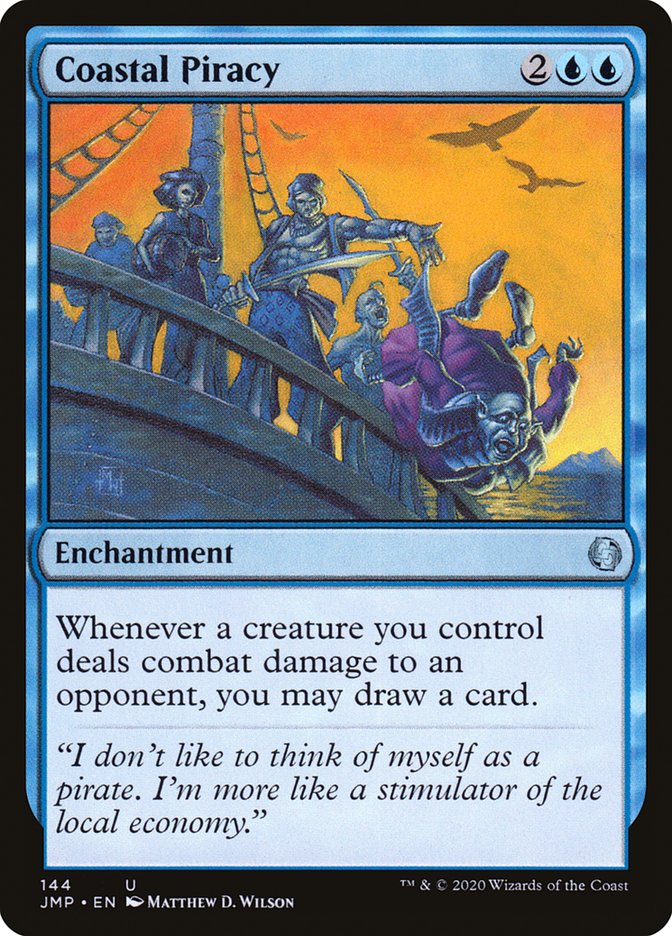 Coastal Piracy [Jumpstart] MTG Single Magic: The Gathering | Red Claw Gaming