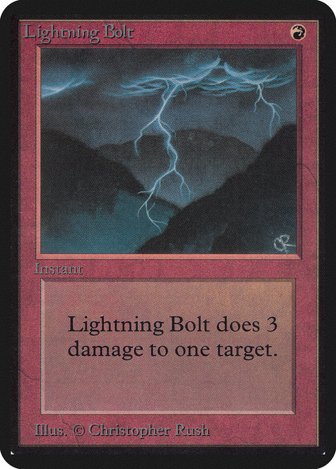 Lightning Bolt [Alpha Edition] MTG Single Magic: The Gathering | Red Claw Gaming