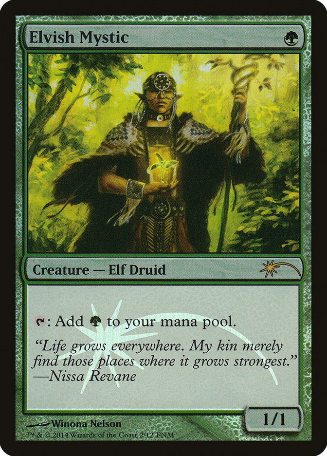 Elvish Mystic [Friday Night Magic 2014] MTG Single Magic: The Gathering | Red Claw Gaming