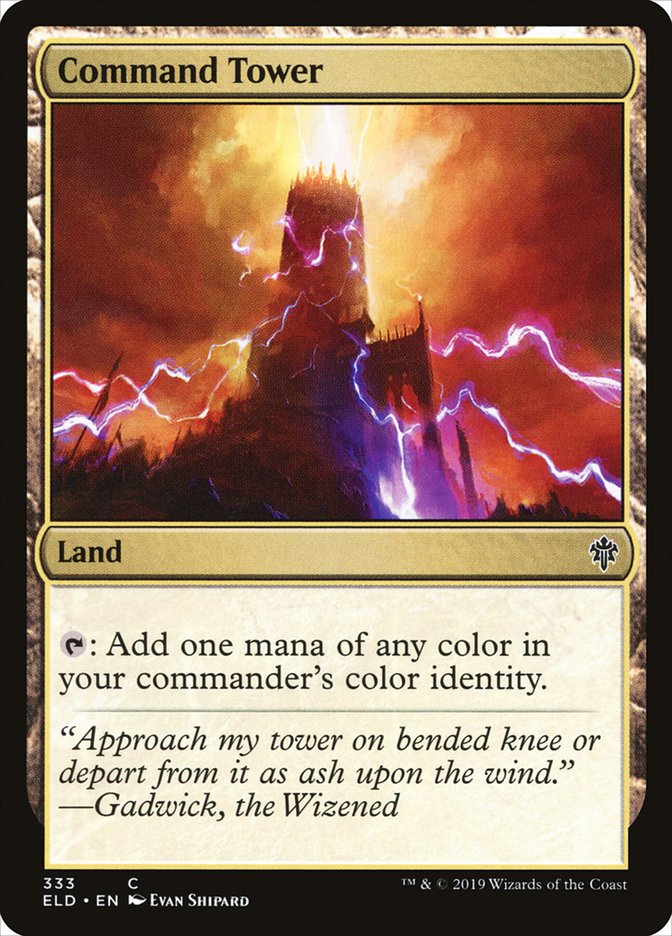 Command Tower [Throne of Eldraine] MTG Single Magic: The Gathering | Red Claw Gaming