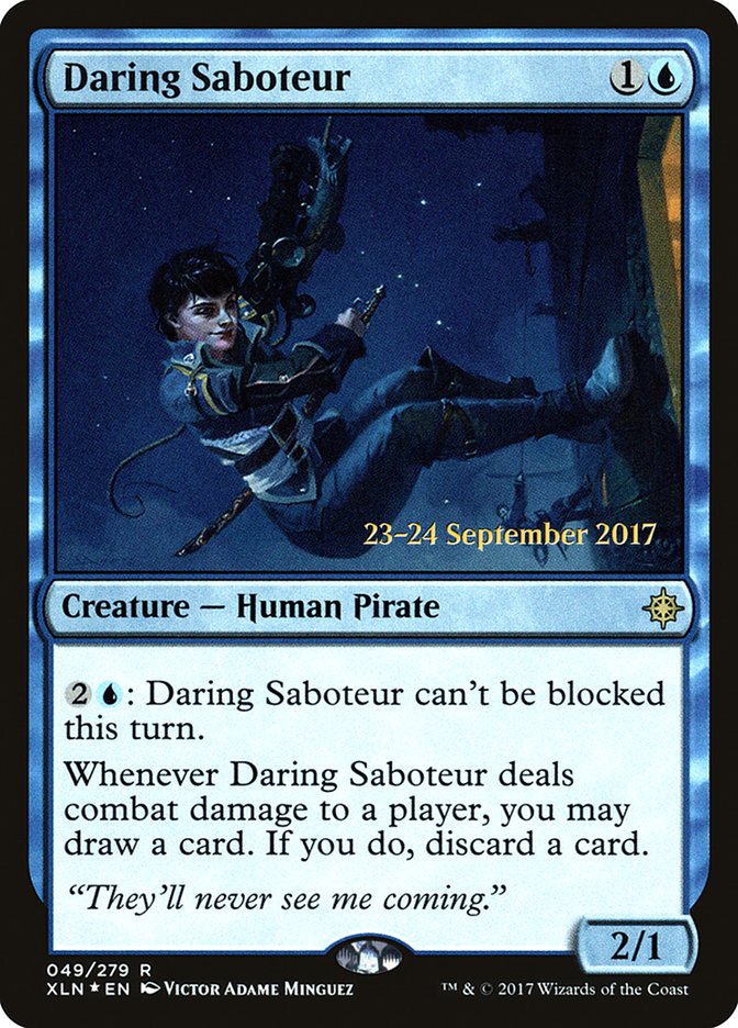 Daring Saboteur [Ixalan Prerelease Promos] MTG Single Magic: The Gathering | Red Claw Gaming