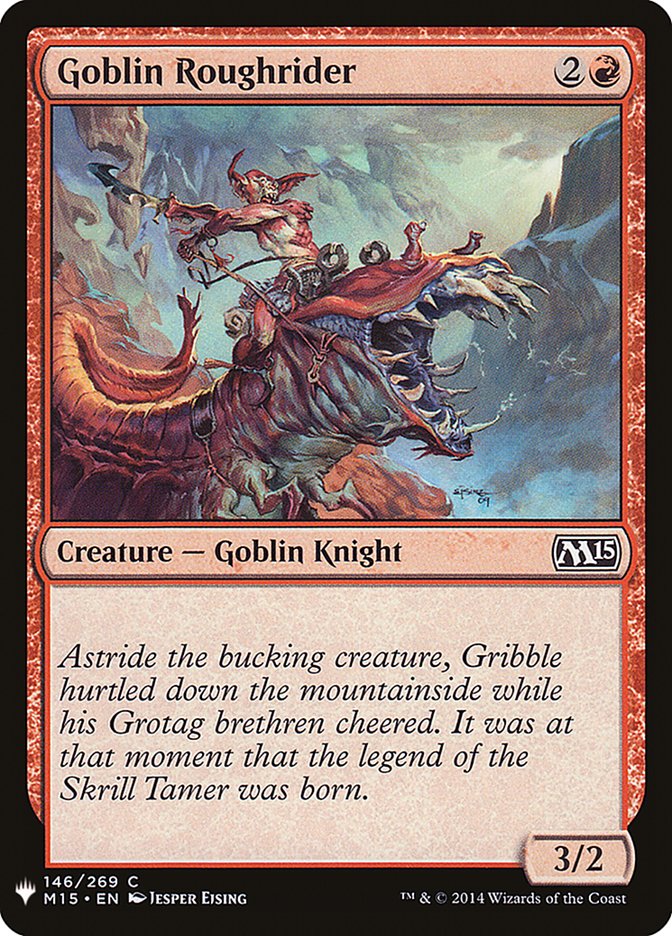 Goblin Roughrider [Mystery Booster] MTG Single Magic: The Gathering    | Red Claw Gaming