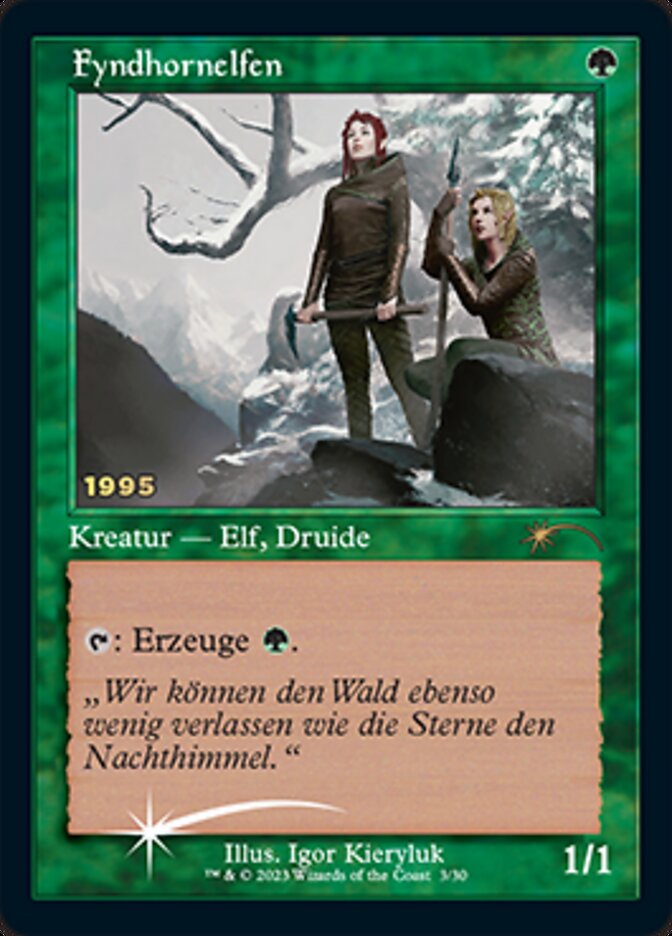 Fyndhornelfen (Fyndhorn Elves) [30th Anniversary Promos] MTG Single Magic: The Gathering | Red Claw Gaming