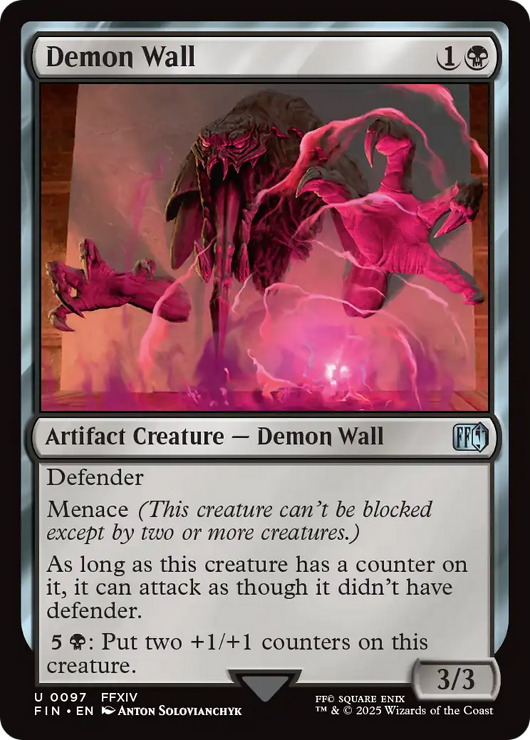 Demon Wall [FINAL FANTASY] MTG Single Magic: The Gathering | Red Claw Gaming