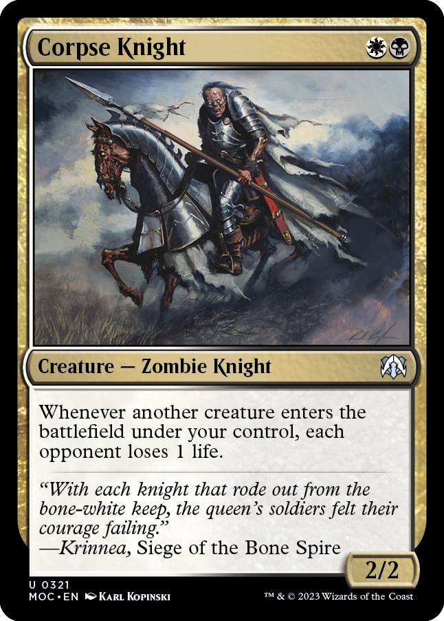 Corpse Knight [March of the Machine Commander] MTG Single Magic: The Gathering | Red Claw Gaming