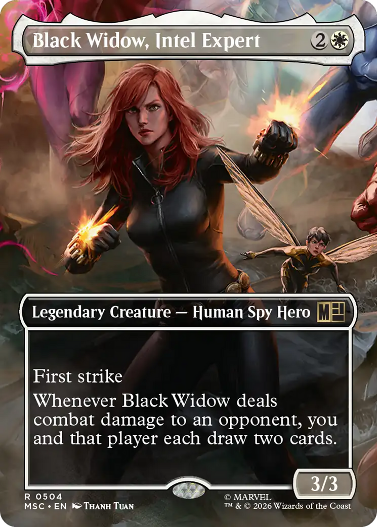 Black Widow, Intel Expert (Borderless) [Marvel Super Heroes Commander] | Red Claw Gaming