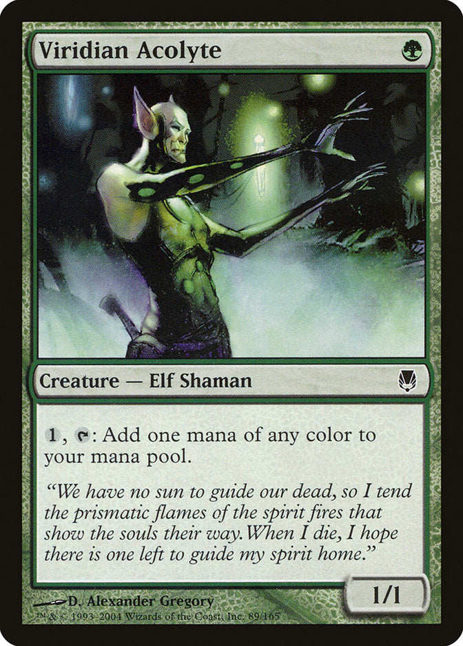 Viridian Acolyte [Darksteel] MTG Single Magic: The Gathering | Red Claw Gaming