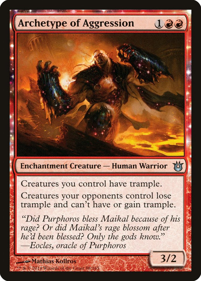 Archetype of Aggression [Born of the Gods] MTG Single Magic: The Gathering | Red Claw Gaming