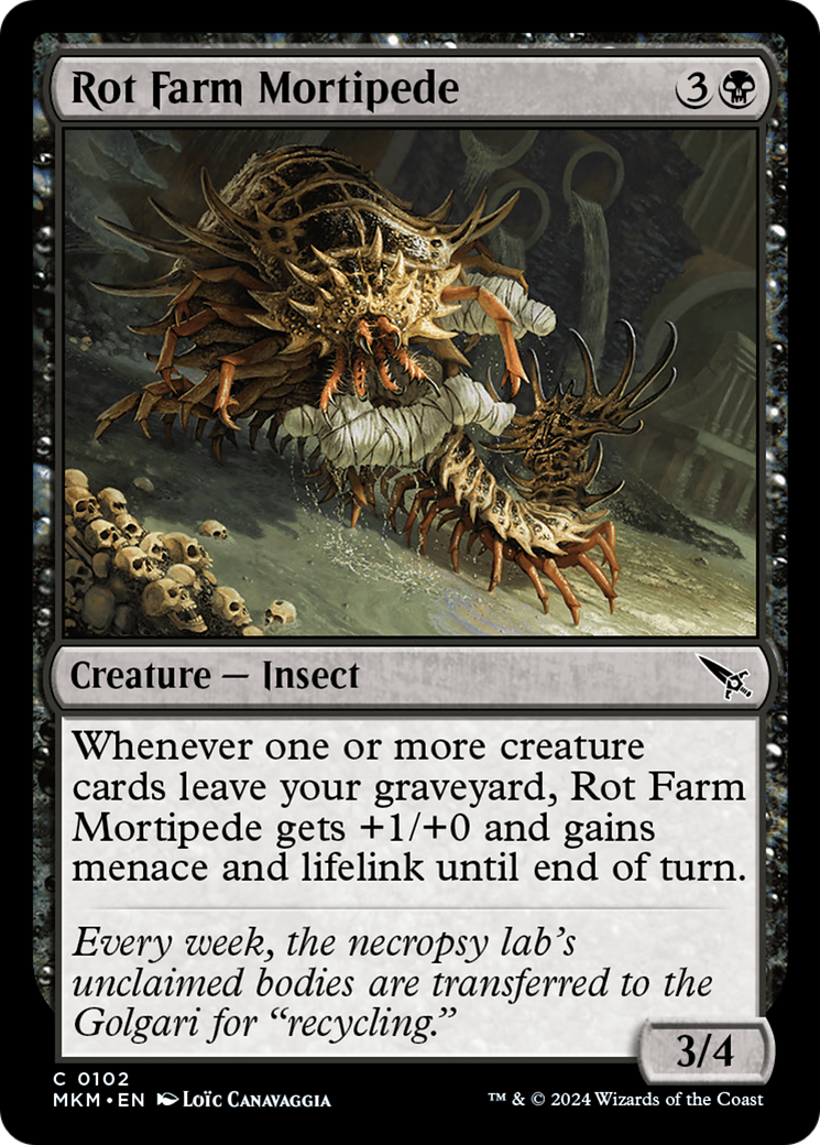Rot Farm Mortipede [Murders at Karlov Manor] MTG Single Magic: The Gathering    | Red Claw Gaming