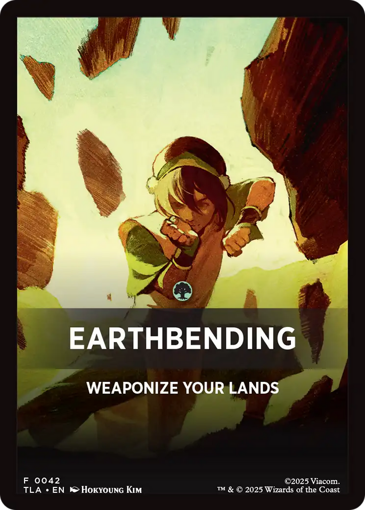Earthbending Theme Card (0042) [Avatar: The Last Airbender Tokens] MTG Single Magic: The Gathering | Red Claw Gaming