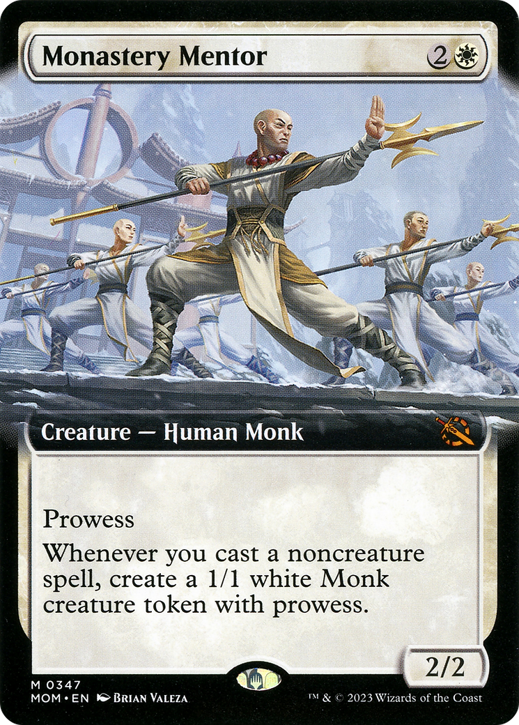Monastery Mentor (Extended Art) [March of the Machine] MTG Single Magic: The Gathering    | Red Claw Gaming