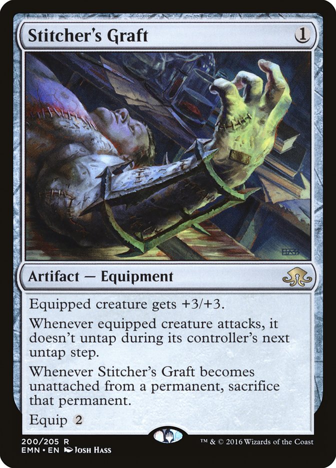 Stitcher's Graft [Eldritch Moon] MTG Single Magic: The Gathering | Red Claw Gaming