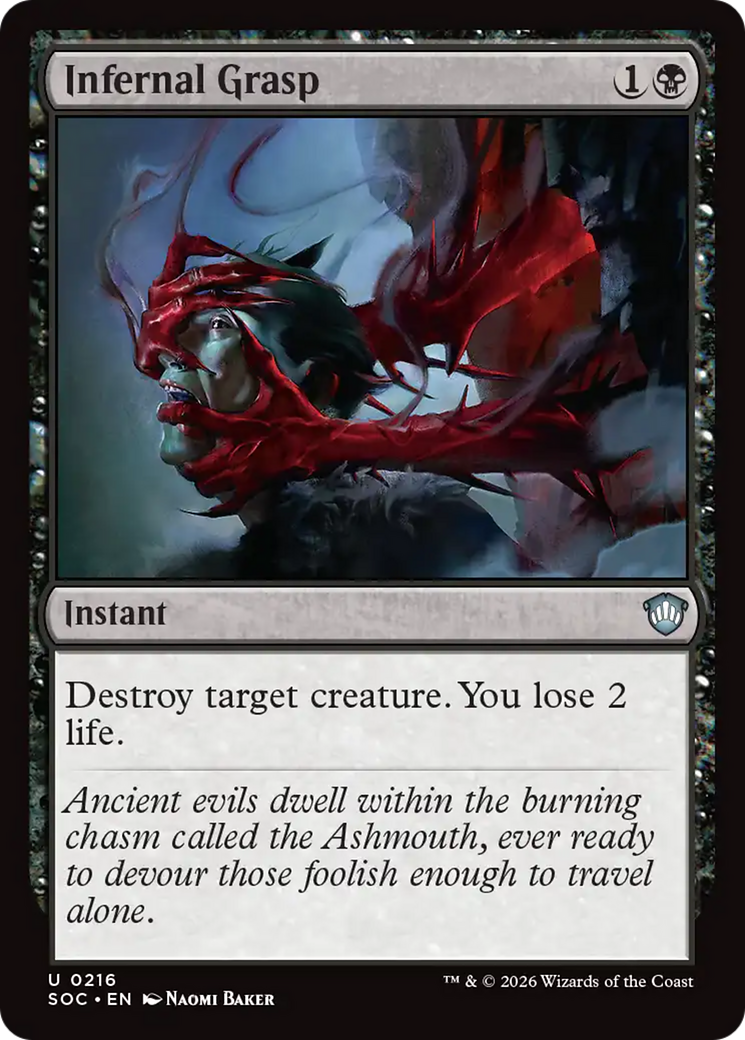 Infernal Grasp [Secrets of Strixhaven Commander] MTG Single Magic: The Gathering | Red Claw Gaming