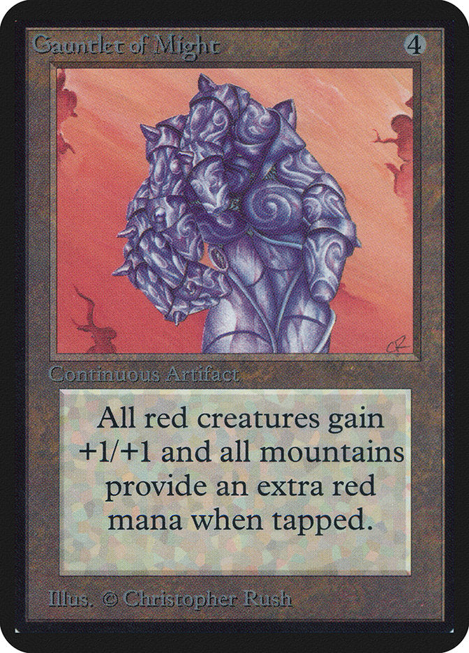 Gauntlet of Might [Alpha Edition] MTG Single Magic: The Gathering | Red Claw Gaming