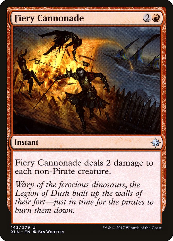 Fiery Cannonade [Ixalan] MTG Single Magic: The Gathering | Red Claw Gaming