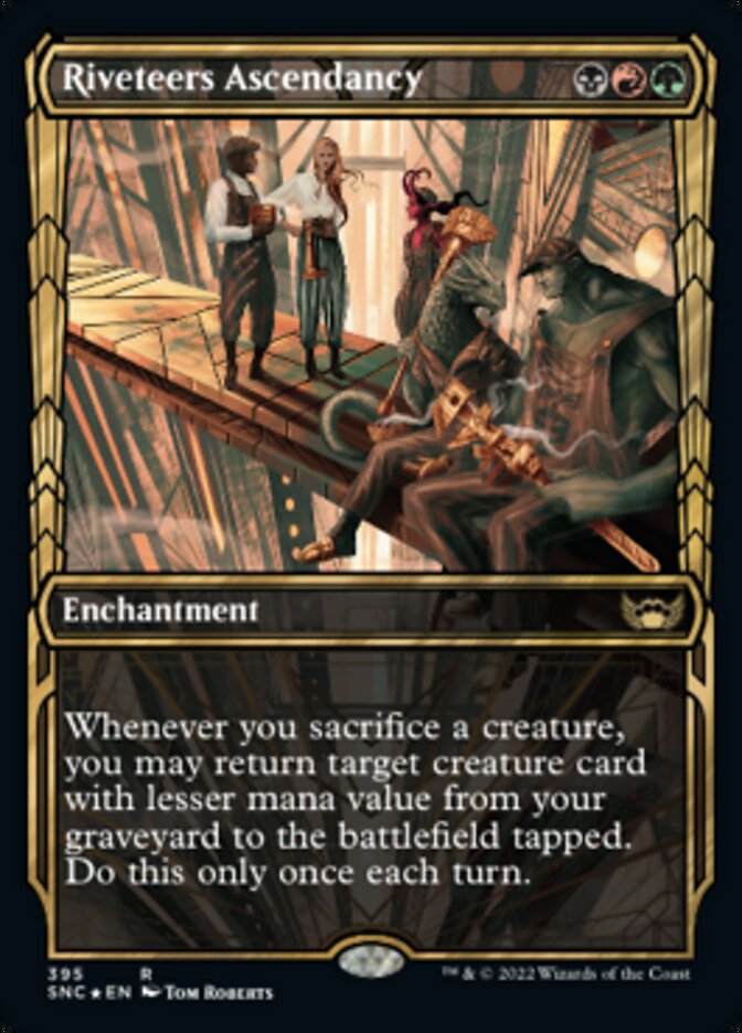 Riveteers Ascendancy (Showcase Golden Age Gilded Foil) [Streets of New Capenna] MTG Single Magic: The Gathering | Red Claw Gaming