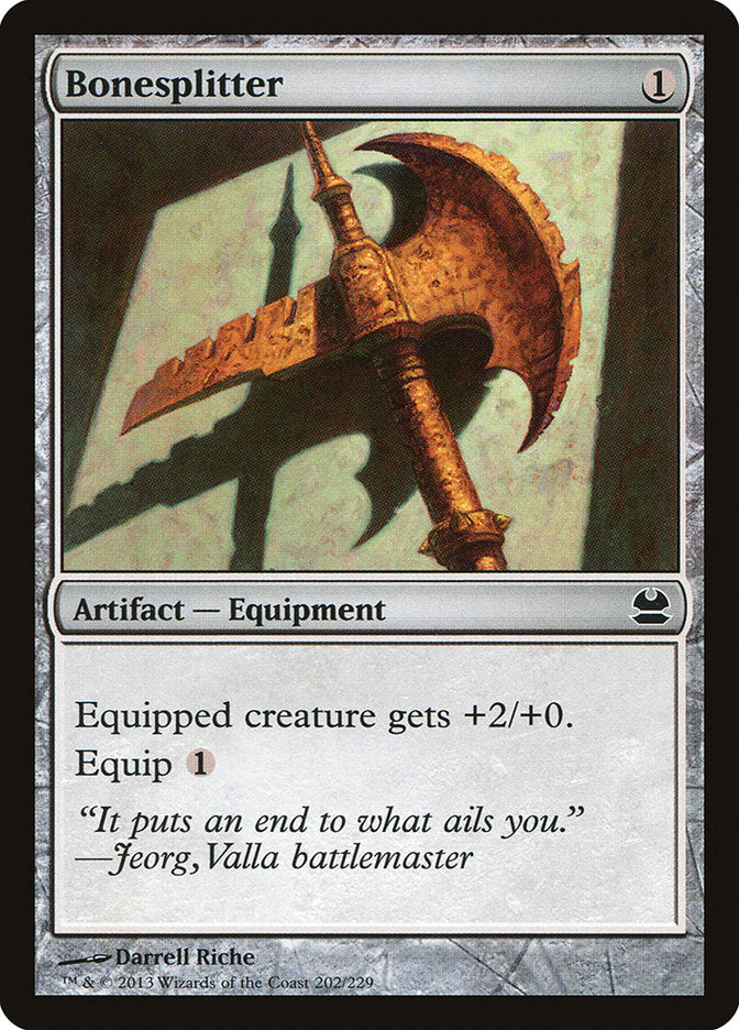 Bonesplitter [Modern Masters] MTG Single Magic: The Gathering | Red Claw Gaming