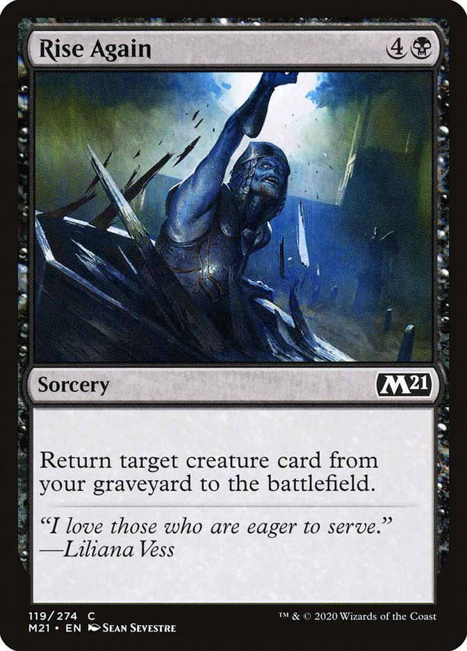 Rise Again [Core Set 2021] MTG Single Magic: The Gathering | Red Claw Gaming