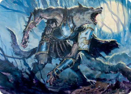 Moonrage Brute Art Card [Innistrad: Midnight Hunt Art Series] MTG Single Magic: The Gathering | Red Claw Gaming