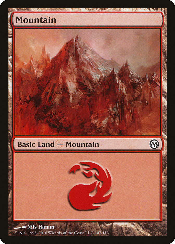 Mountain (107) [Duels of the Planeswalkers] MTG Single Magic: The Gathering | Red Claw Gaming
